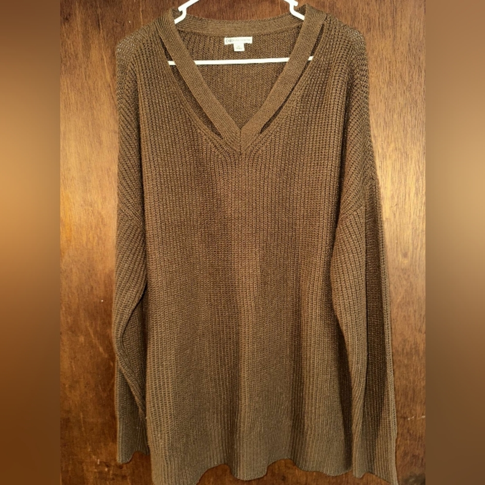 Long sleeve off the shoulder sweater